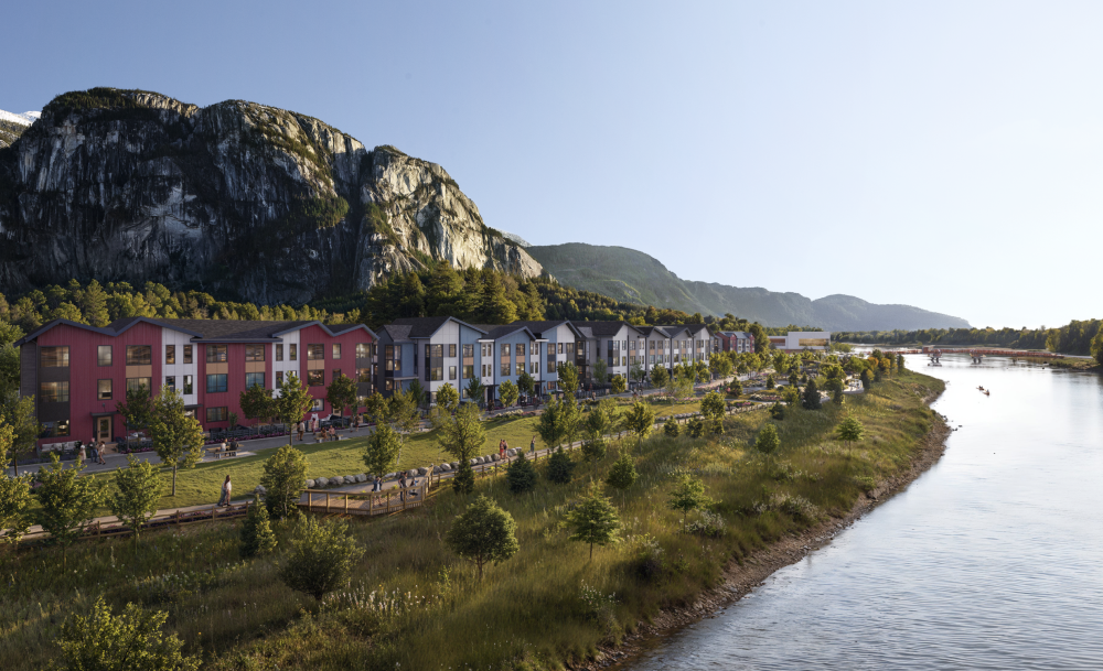 SEAandSKY Community in Squamish with mountains overlooking