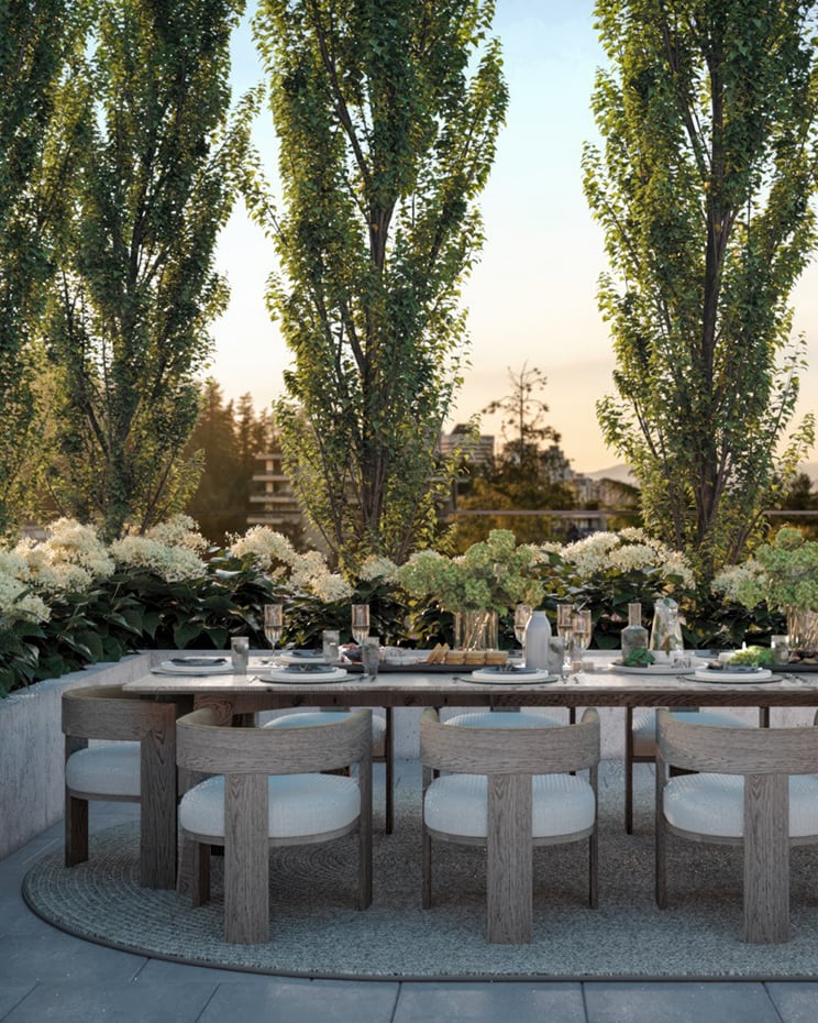 Outside seating area at Solhouse 6035