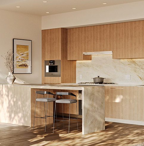 Light colour scheme for kitchen