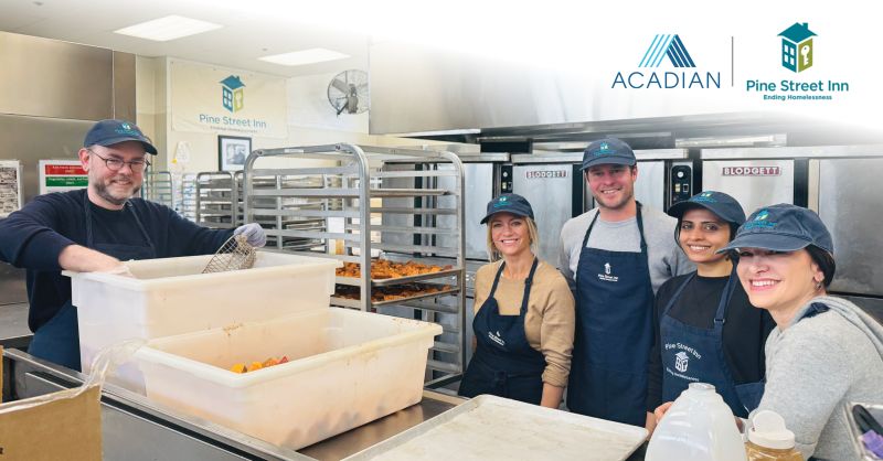 Acadian Team Volunteers with Pine Street Inn