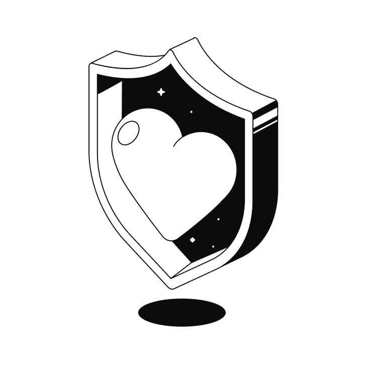 Health insurance heart icon