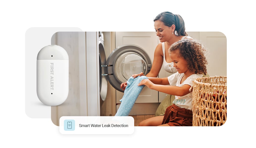 Taking cloths from washing maching with help of daughter image