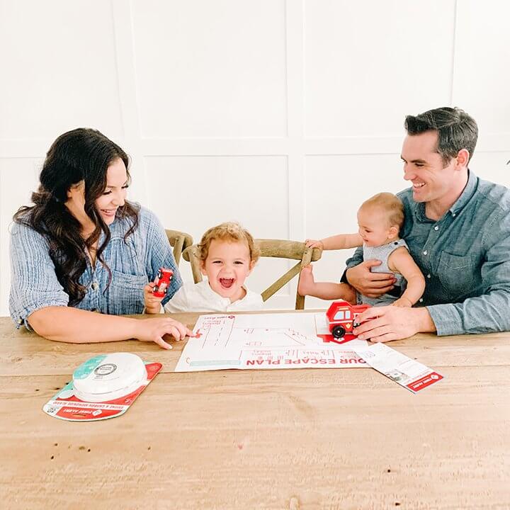 family at table