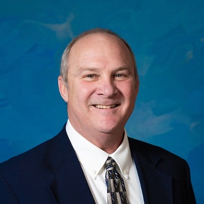 a man smiling