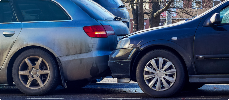 rear-end collision between two vehicles