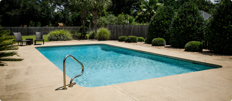 a backyard pool