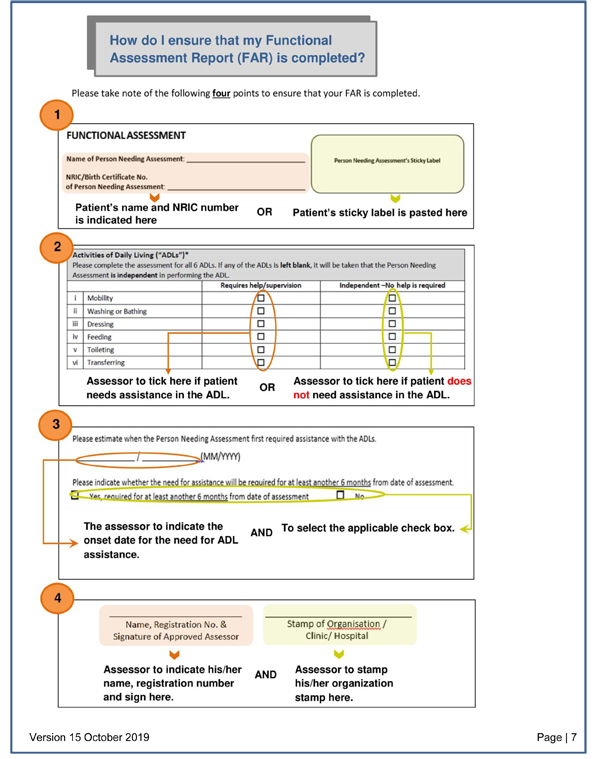 Ensuring your Functional Assessment Report (FAR) is completed