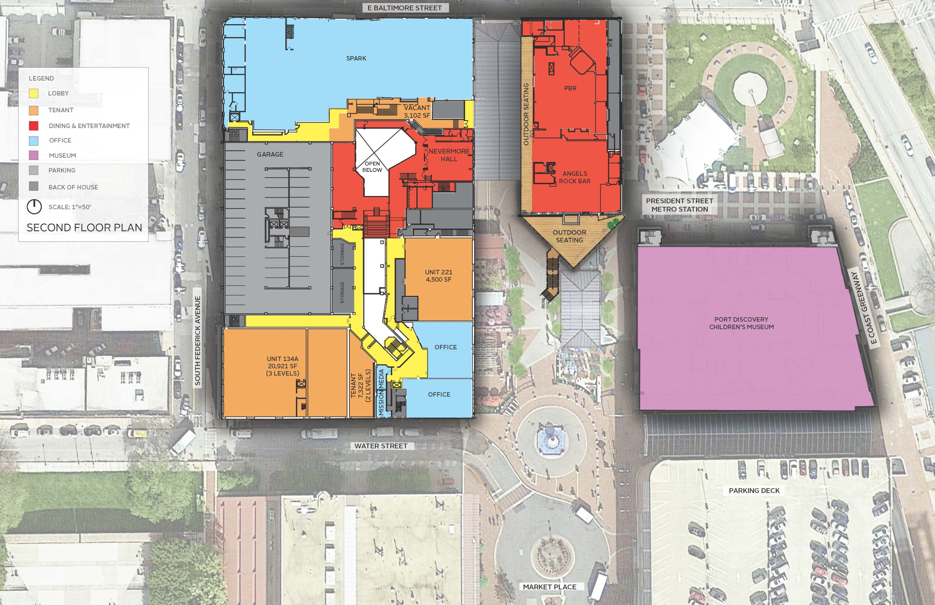 Power Plant Live Site Map Second Floor
