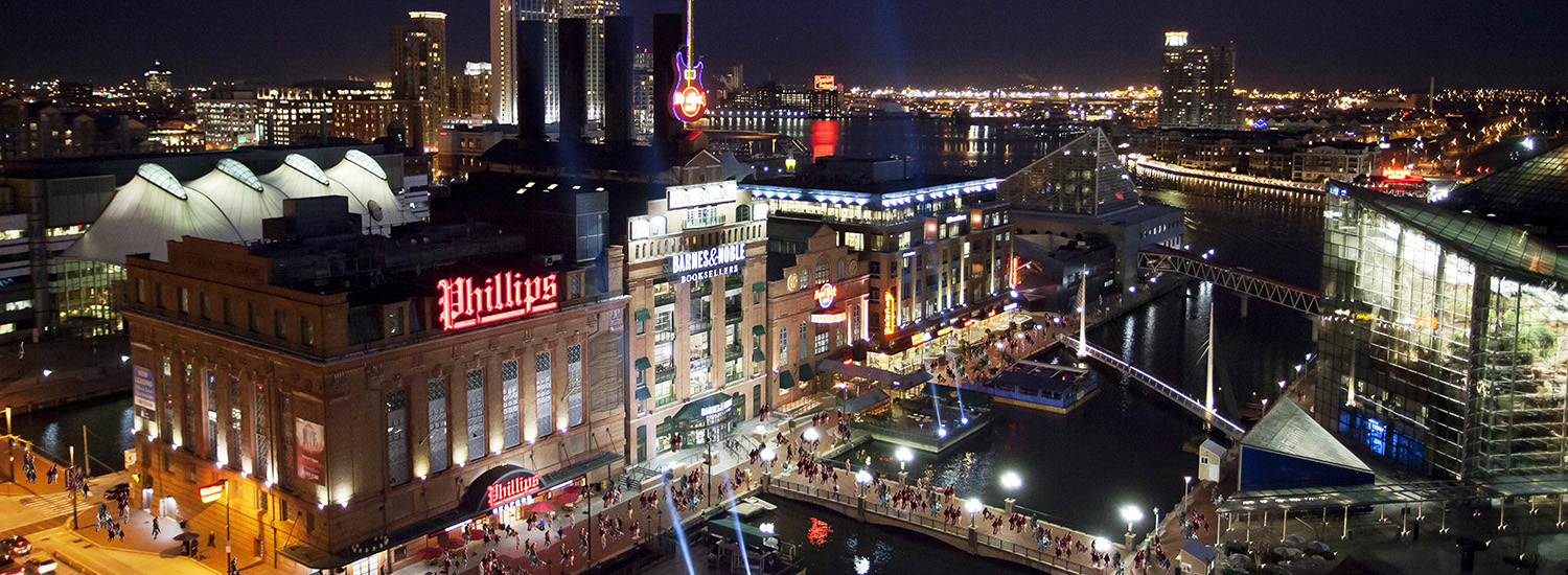 Night View over Pier Four Power Plant