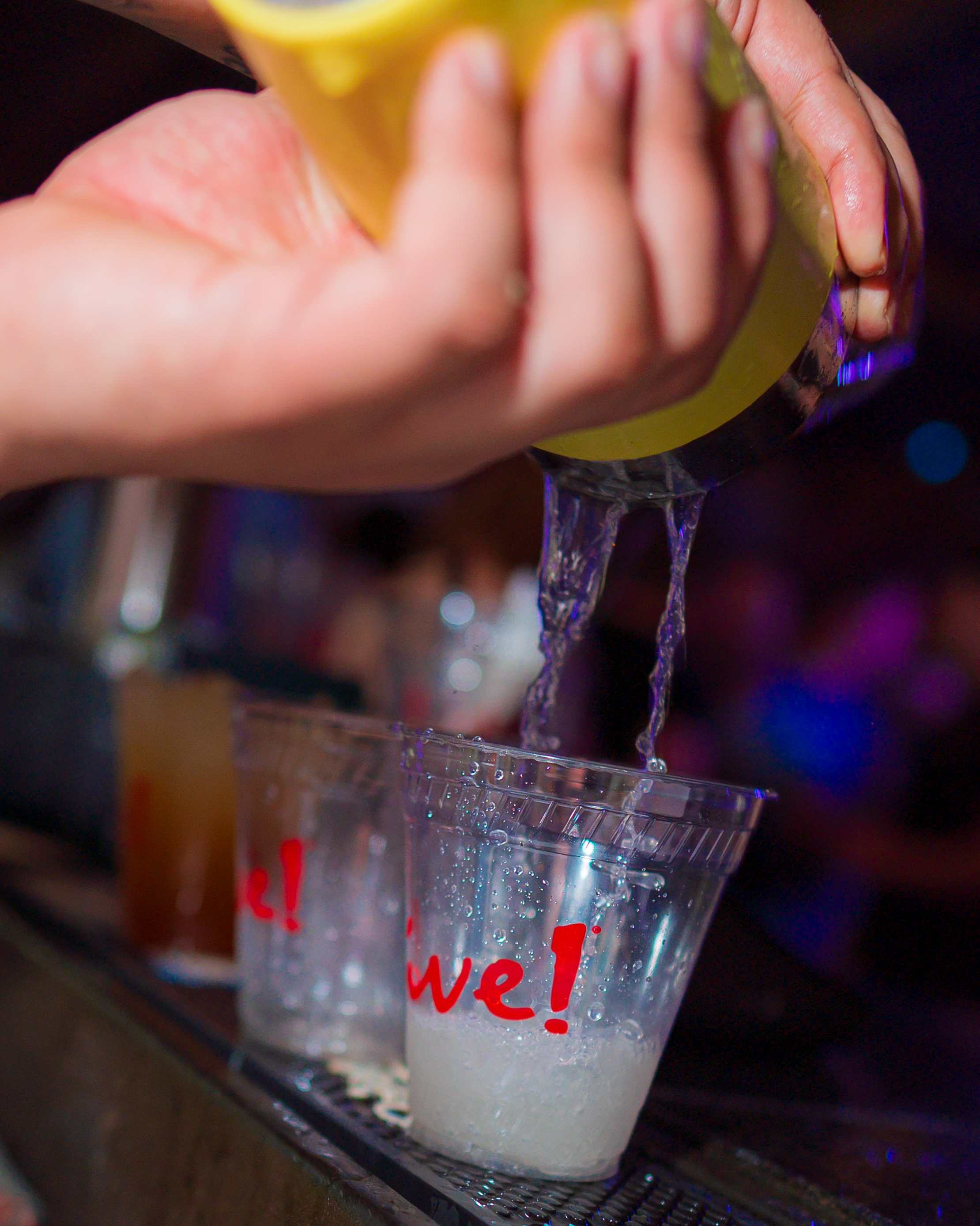 Drink being poured at PBR Saint Louis!