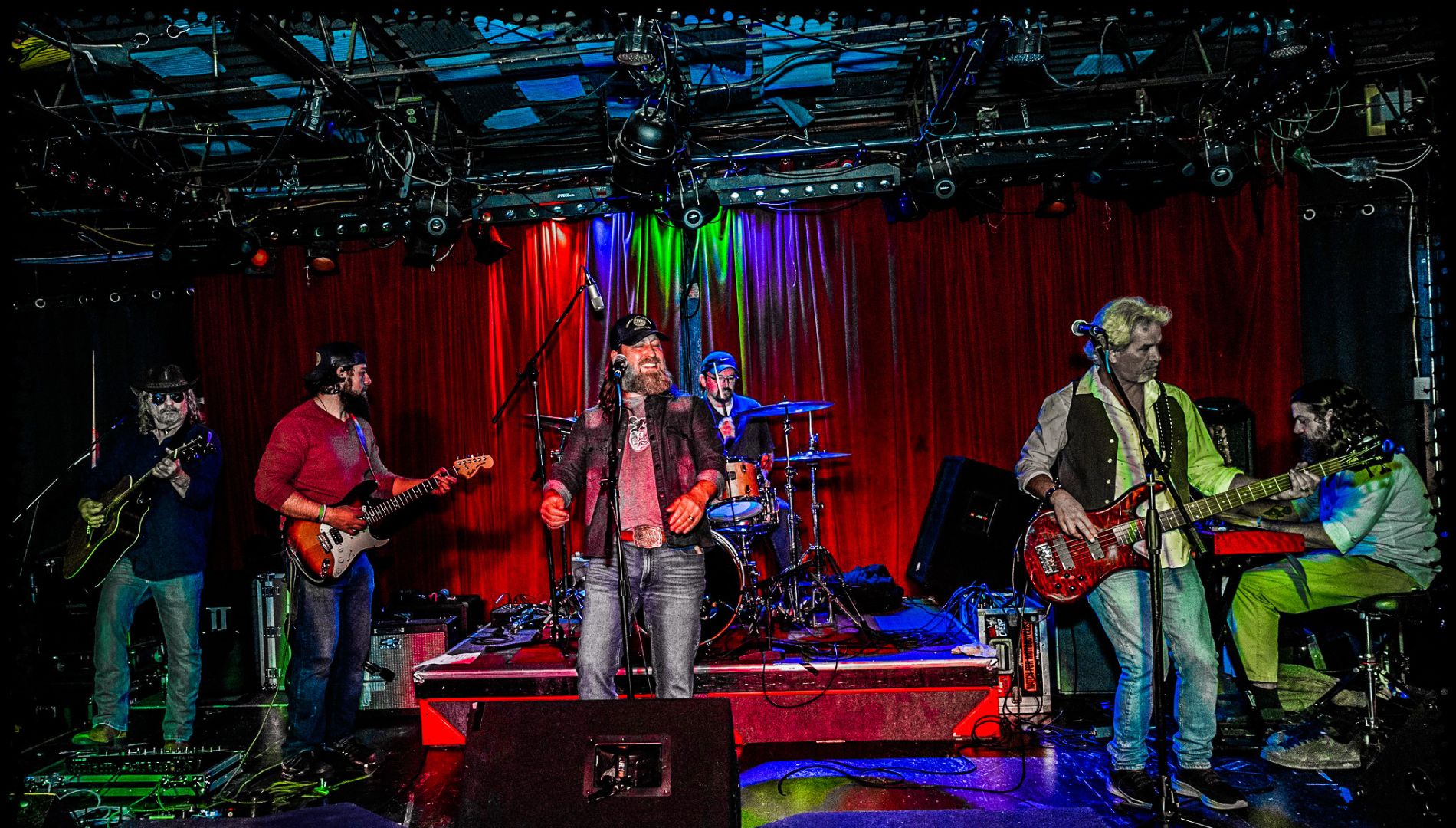 Band performing on stage