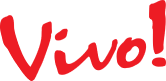 Vivo! red text logo
