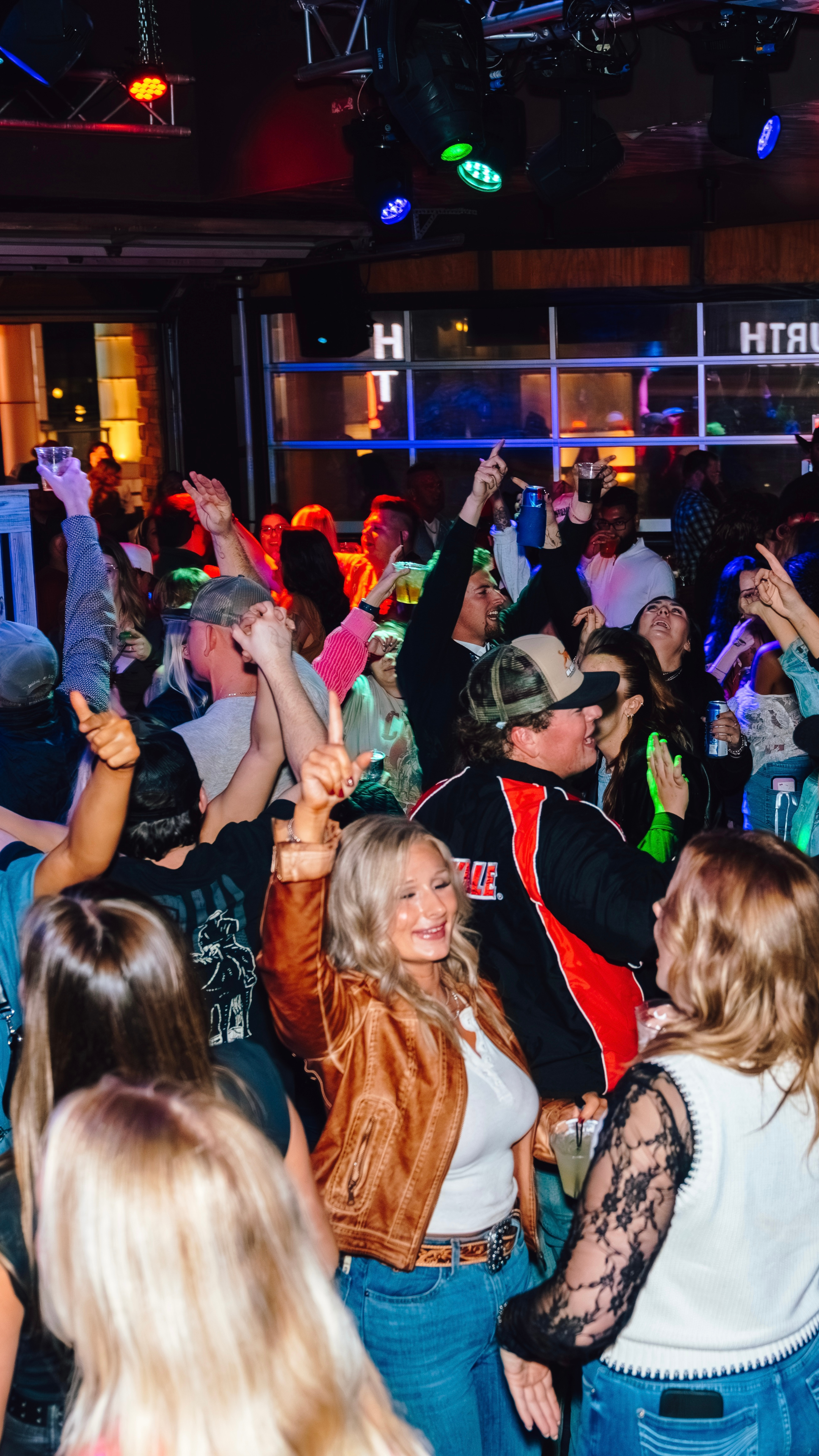 An image of people partying at PBR Louisville.