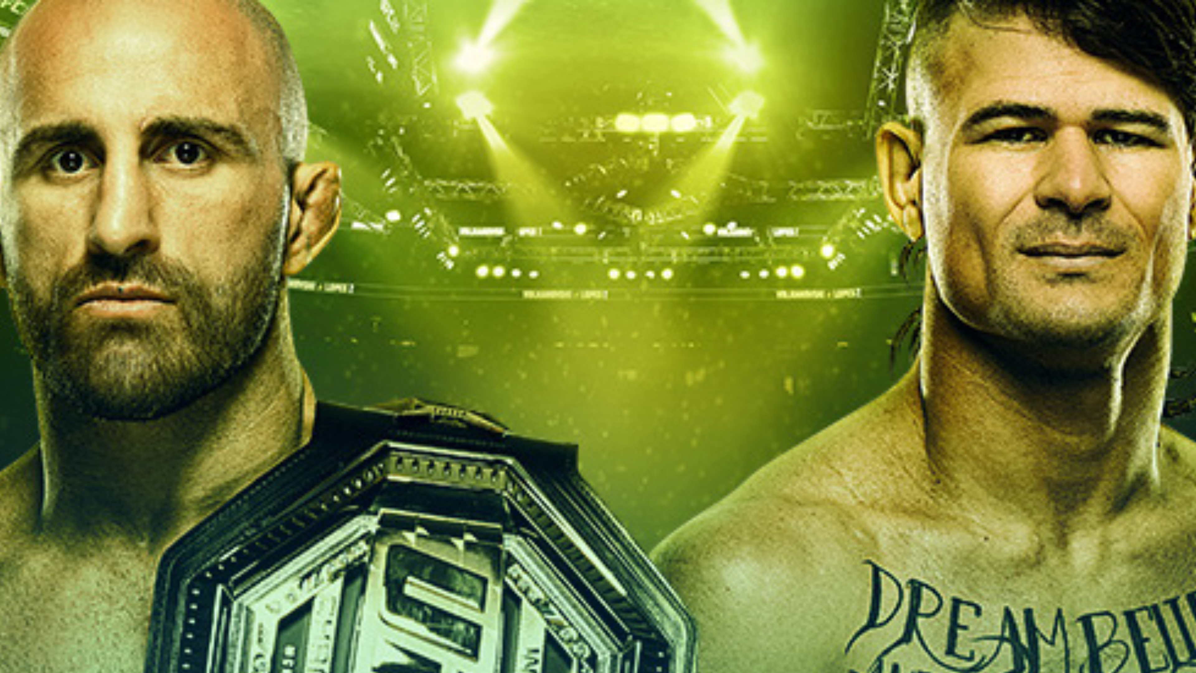 Graphic for UFC 325.