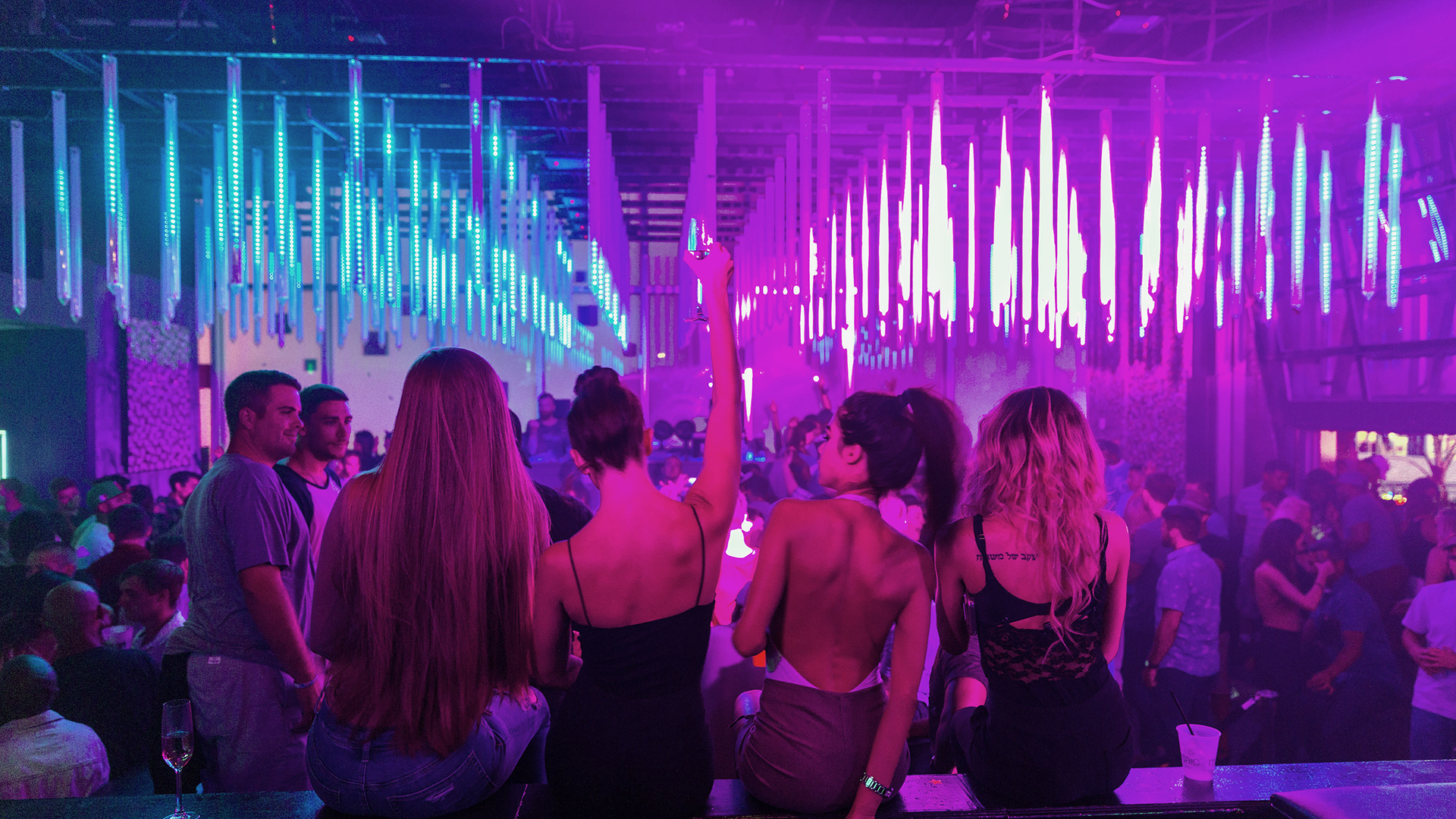 Mosaic - People in the nightclub