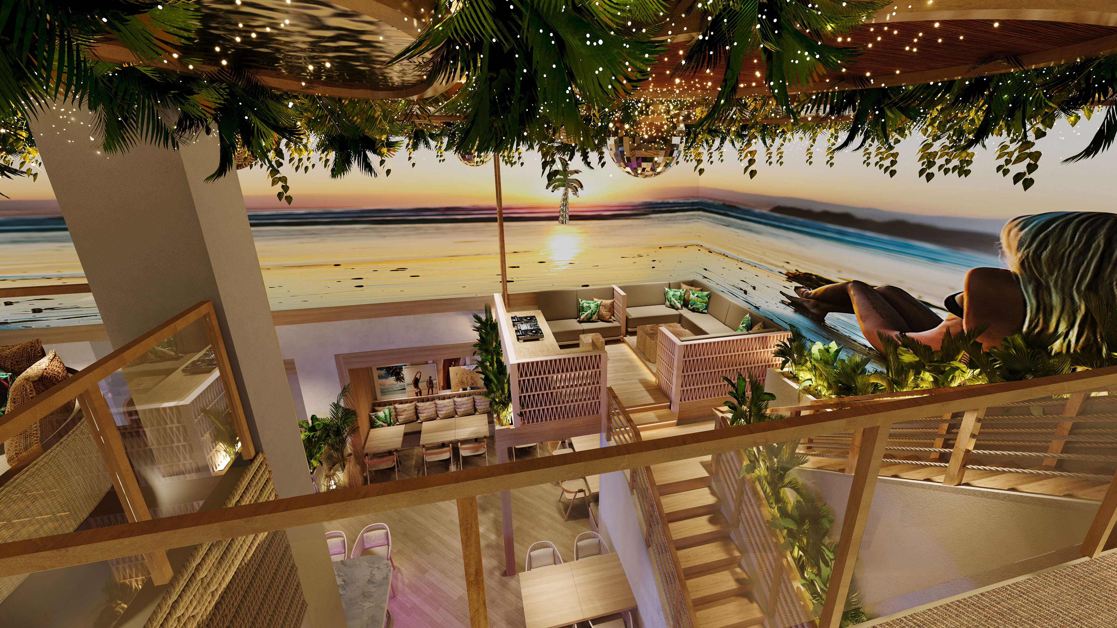 Palm Tree Club Kansas City DJ Booth Rendering