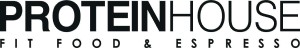 Protein House Fit Food & Espresso stacked black text logo