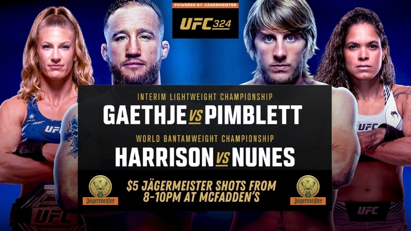 UFC 324 Watch Party at McFadden's.