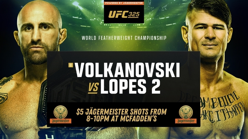 UFC 325 Watch Party at McFadden's.