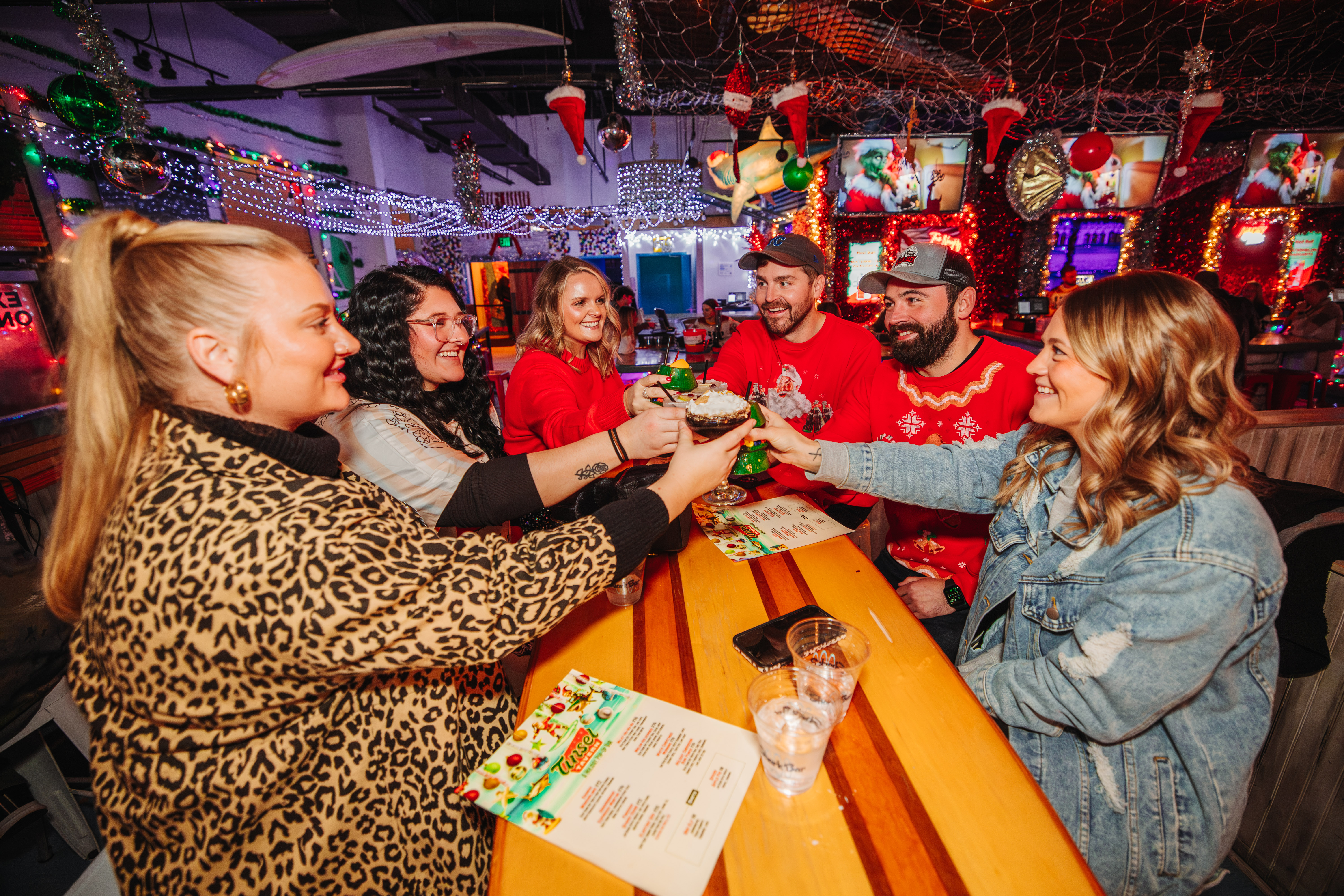 Cheering at Tinsel Tavern