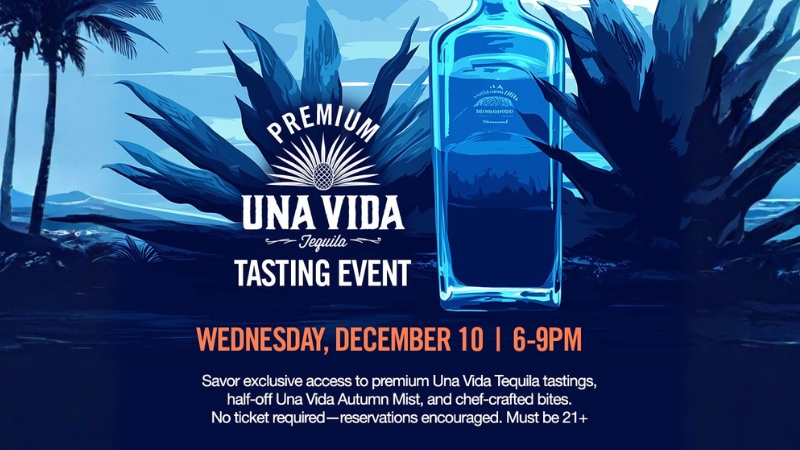 Una Vida tasting experience at Palm Tree Club KC. 