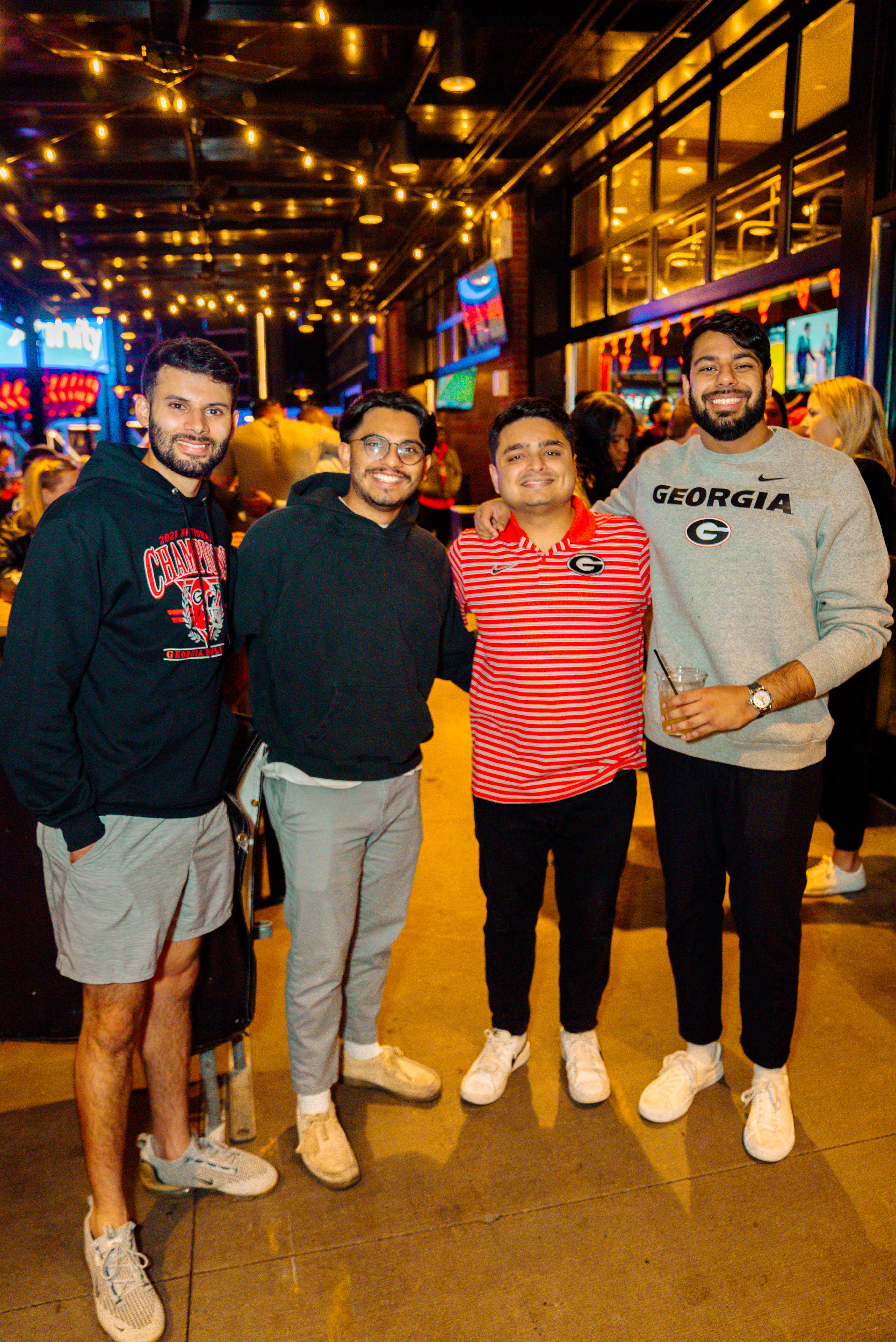 UGA watch party with friends