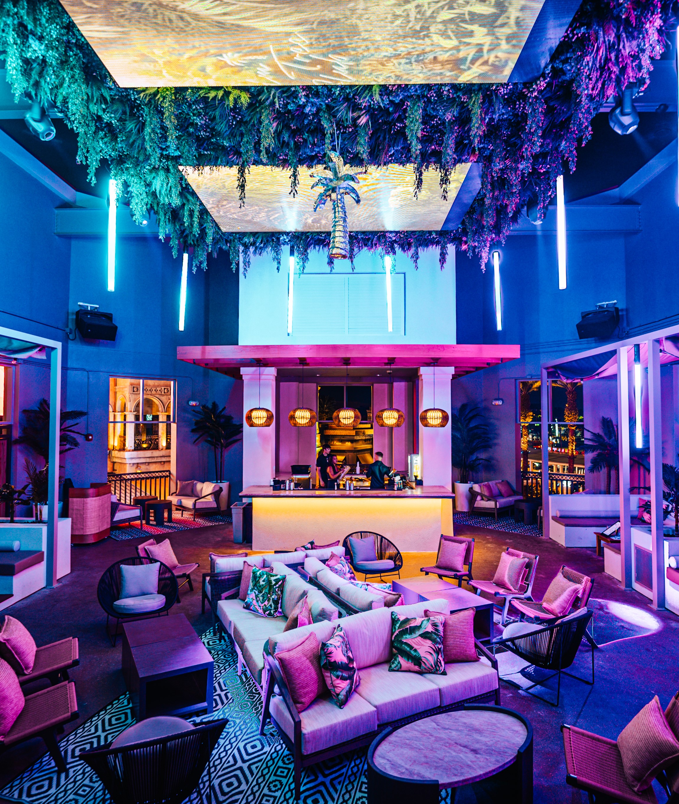 Palm Tree Club Orlando lounge and bar.