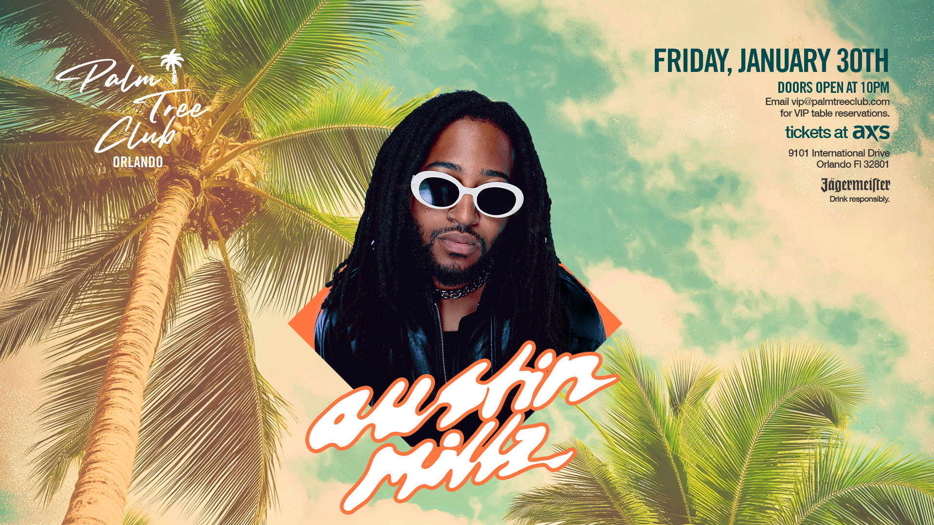 Austin Millz palm tree club orlando