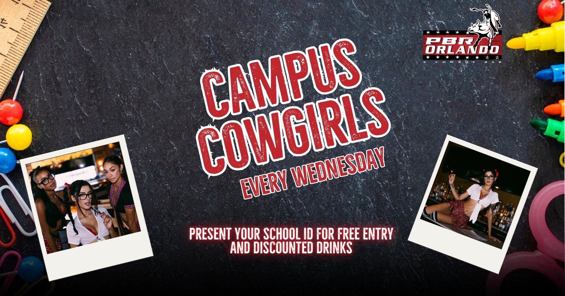 Every Wednesday: Present your student ID for Free Entry & Drink Discounts