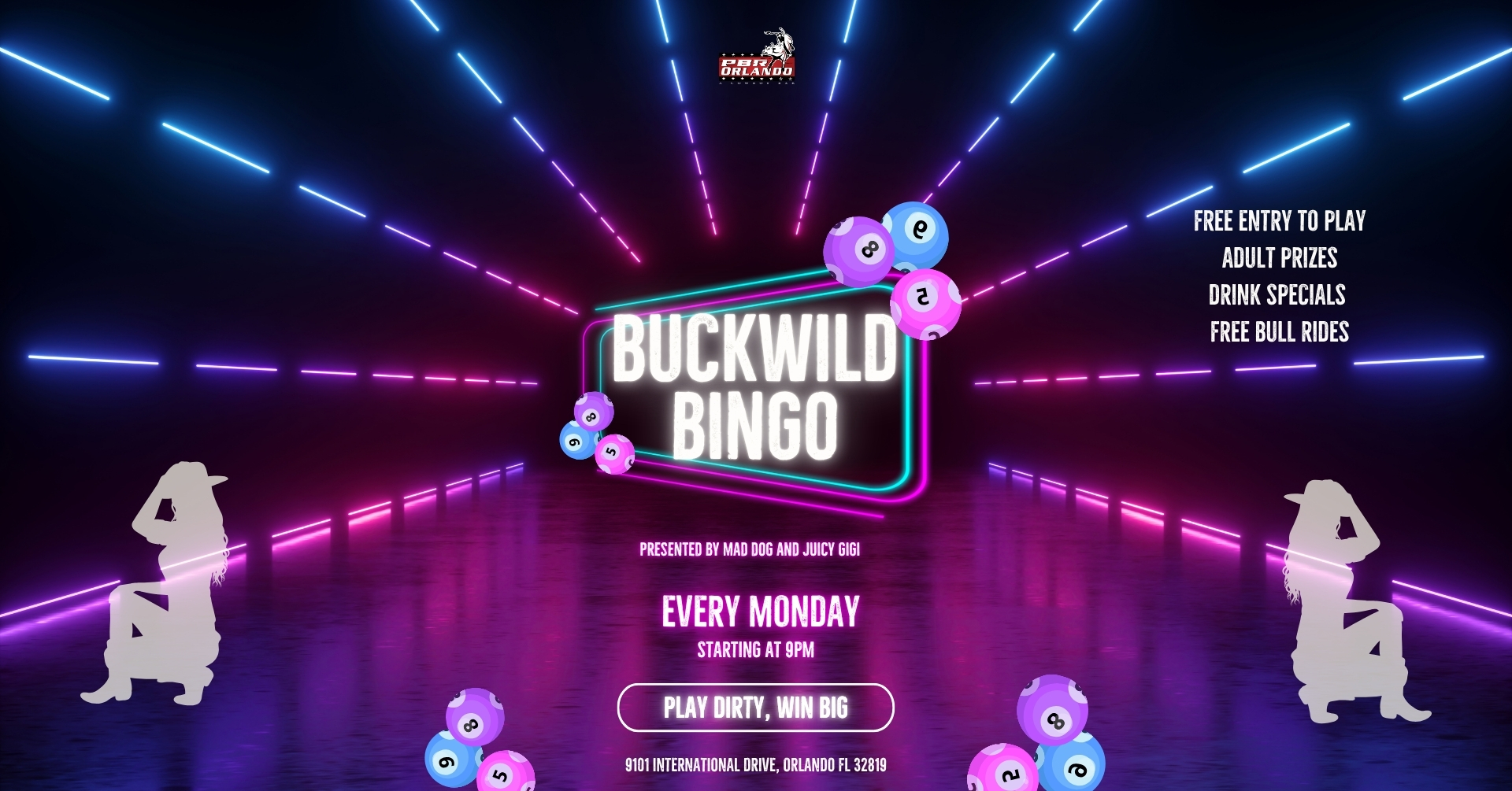 Buckwild Bingo Mondays - free entry, adult prizes 