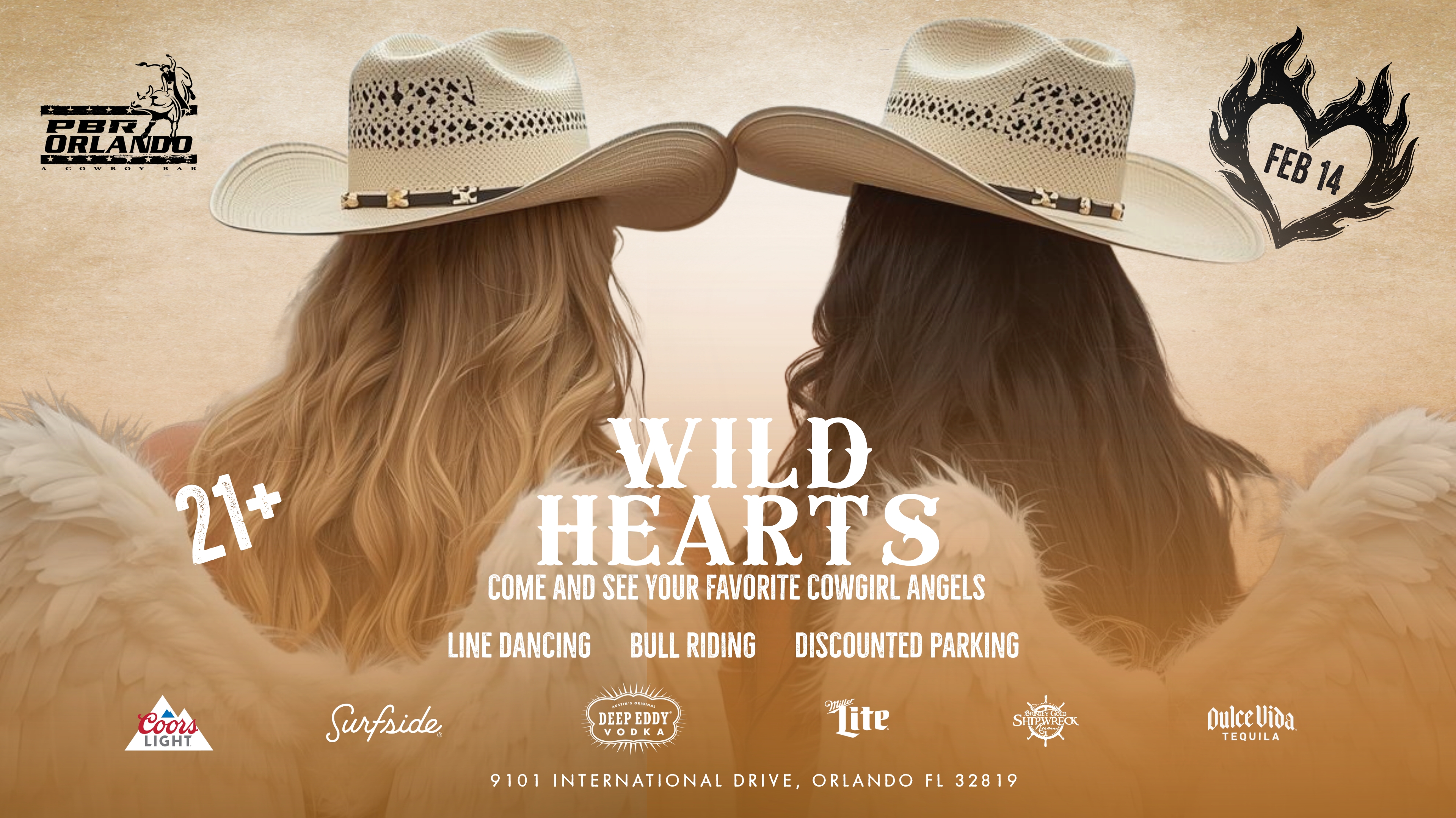 wild hearts valentines day event monthly mayhem at PBR orlando