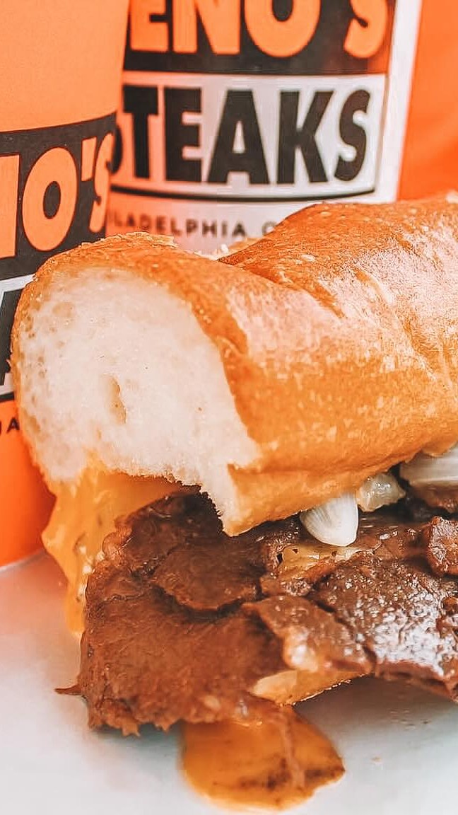 Geno's Steaks steak hoagie.