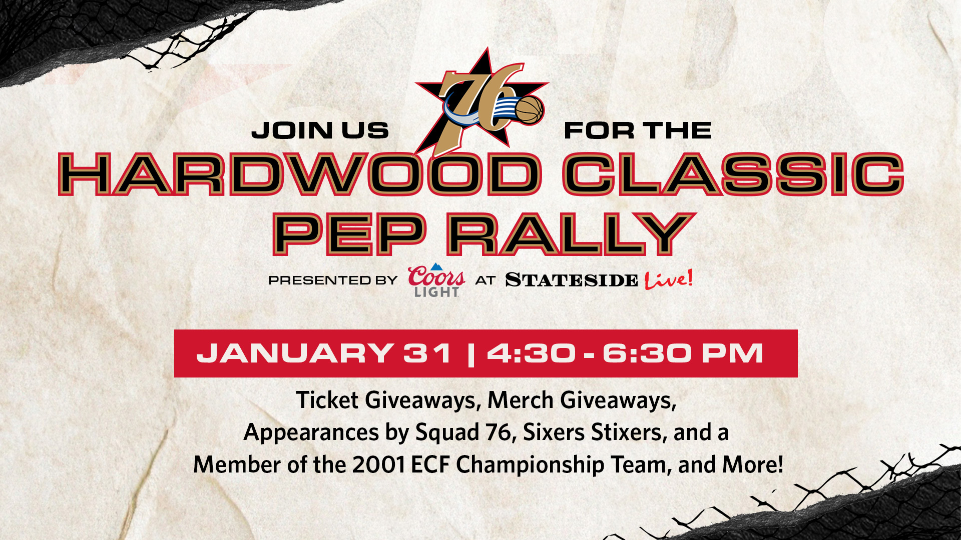 hardwood classic pep rally