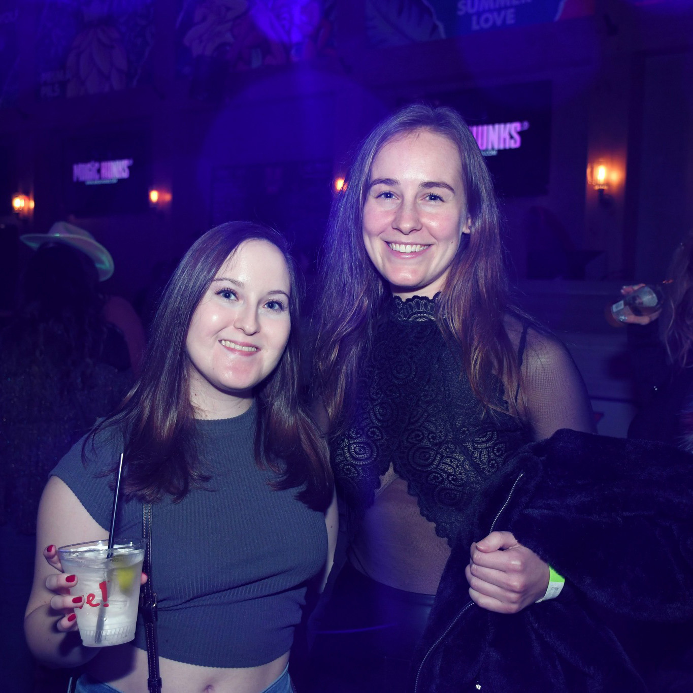 group of friends at girls night out