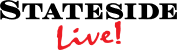 Stateside Live! black and red text logo