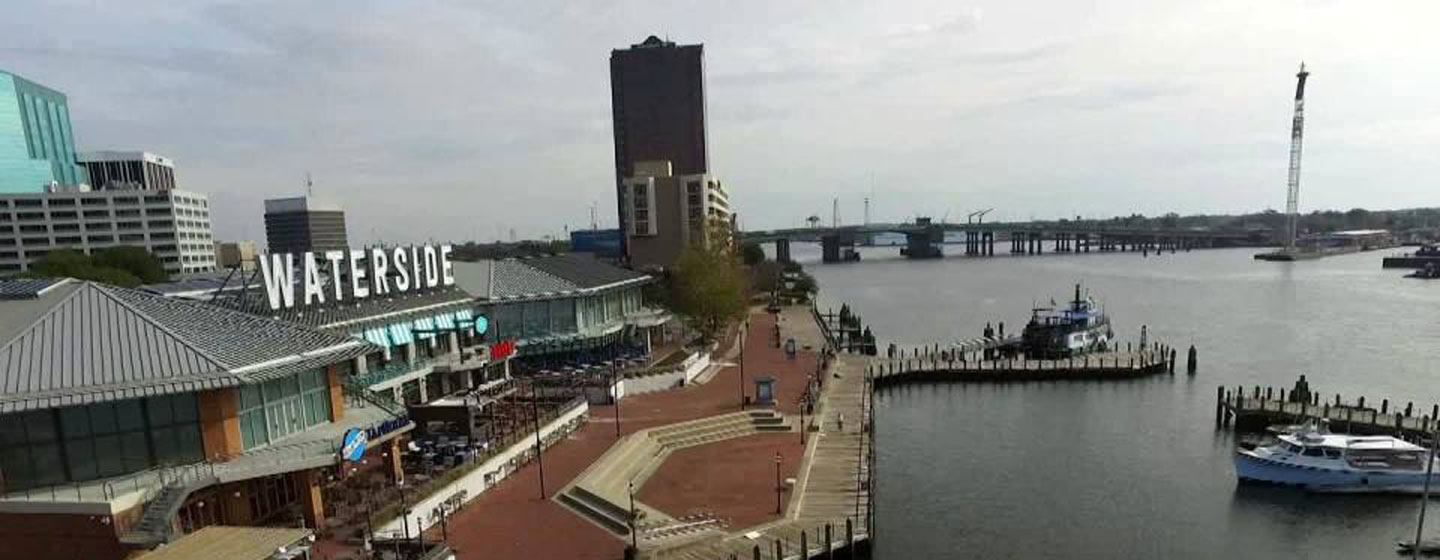 Aerial view of Waterside District Exterior