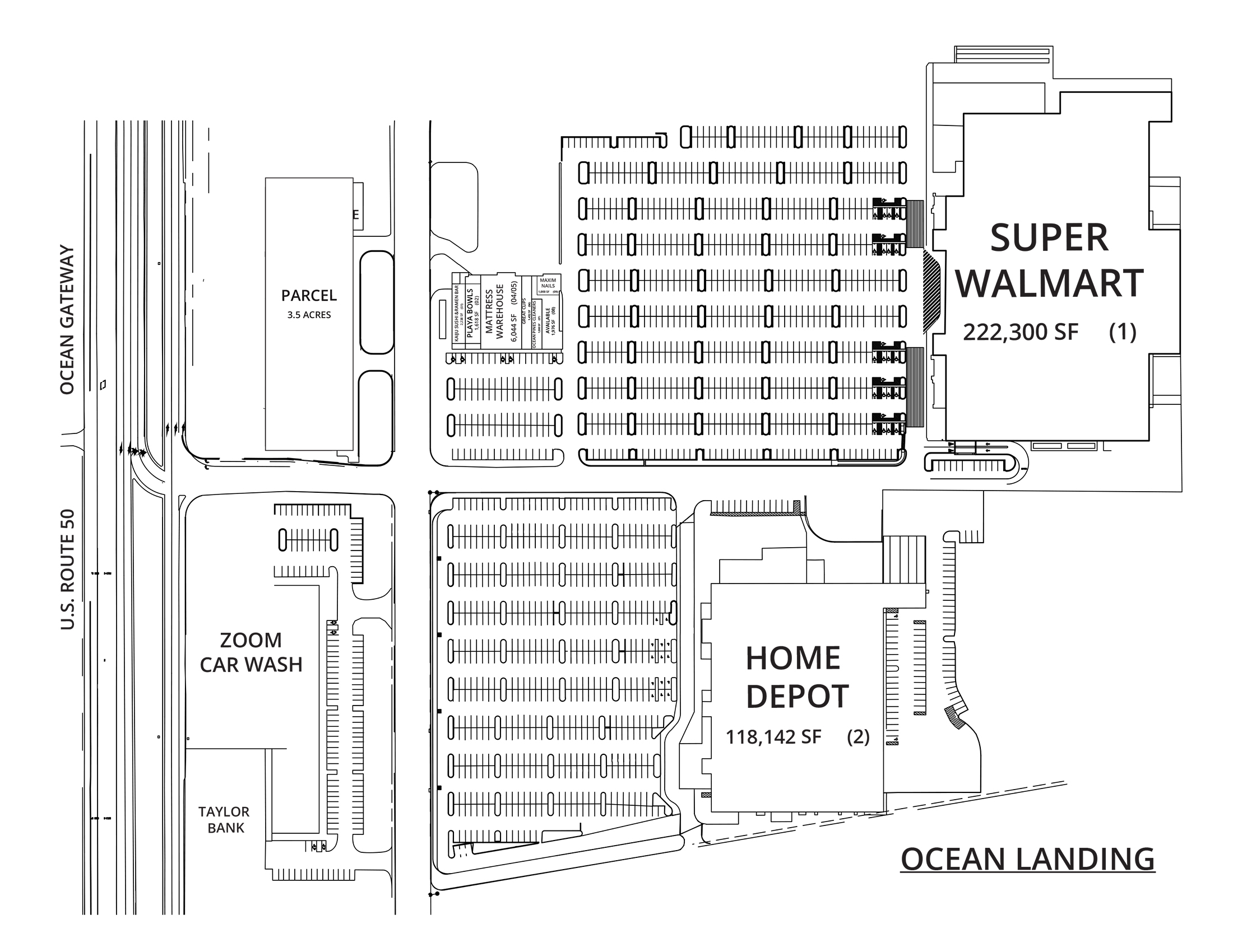 Ocean Landing site plan