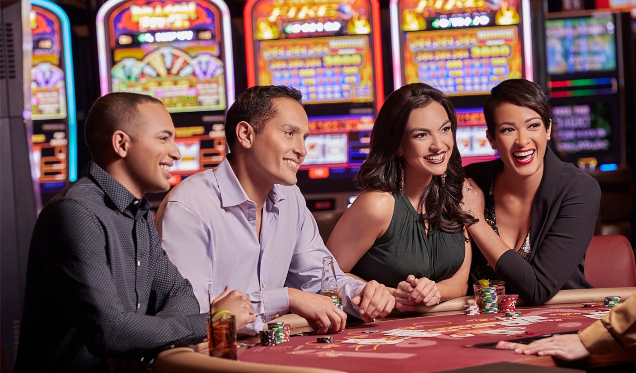 Group Playing Blackjack