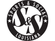 Sports & Social all black logo