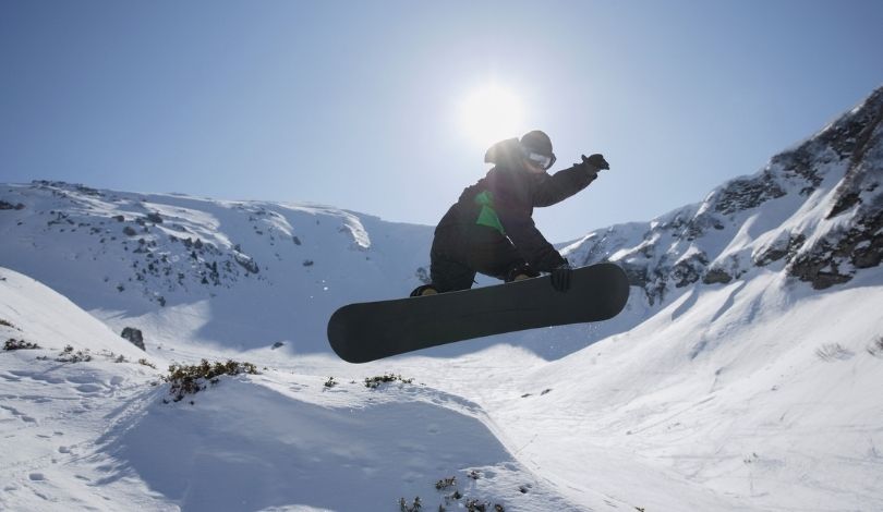 image of a snowboarder