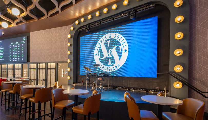 photo of the stage in sports & social louisiana