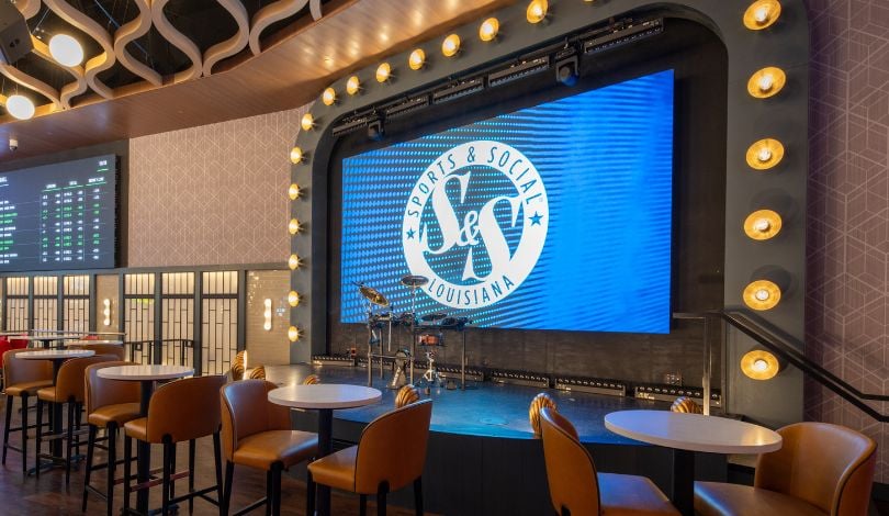 photo of the stage in sports & social louisiana