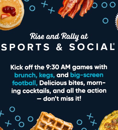 Rise and Rally breakfast items
