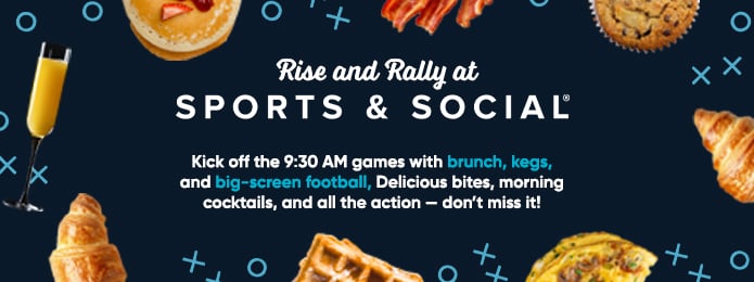 Rise and Rally breakfast items