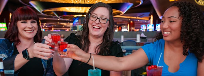 three women toasting exes