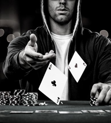 Person Throwing Aces