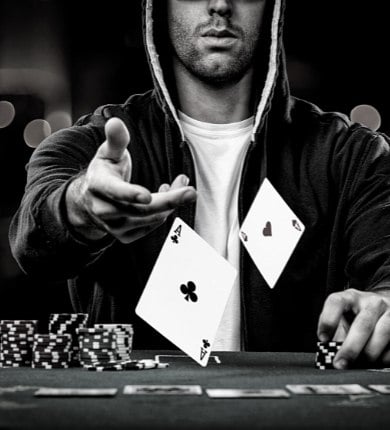 Person Throwing Aces