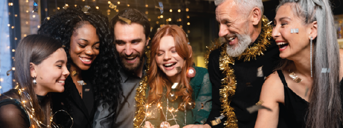 six people at a party