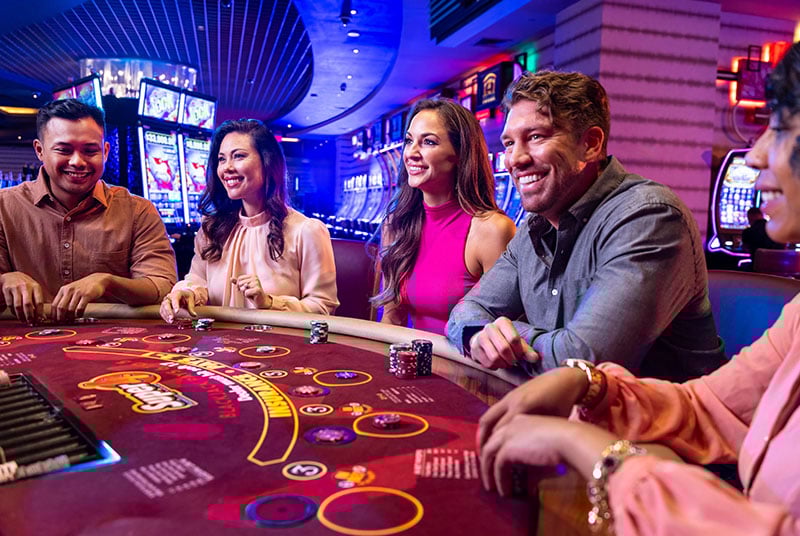 5 people at a gaming table