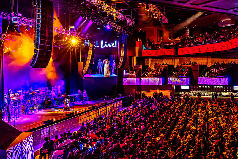 the hall